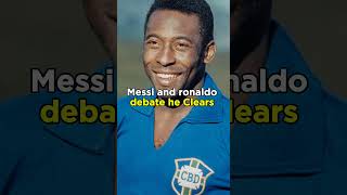 Pele reaction over Messi and ronaldo debate football trending viralvideo ballond goat [upl. by Tanya]