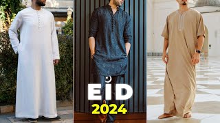 Best Eid 2024 Outfits For Men  Top Kurta for Eid 🌙 [upl. by Wanda346]