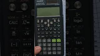 Calculate Z score standard distribution without the table on the Casio FX991es Shorts [upl. by Tyler293]