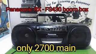 Panasonic RX FS430 Boom box 2700 main sold  7017955609 [upl. by Jeramie718]