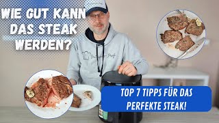 Das perfekte Steak aus der Heißluftfritteuse ✅ Unverzichtbare Tipps Restaurantqualität zu Hause [upl. by Narol]