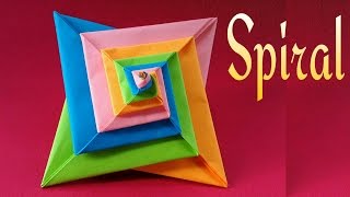 Spiral  Spring  DIY Modular Origami Tutorial by Paper Folds ❤️ [upl. by Gwyn806]