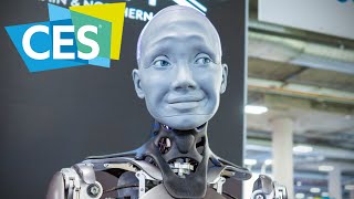 Ameca The Most Advanced Humanoid Robot Yet Will BLOW YOUR MIND 🤯 CES 2022  Raymond Strazdas [upl. by Rosemaria]