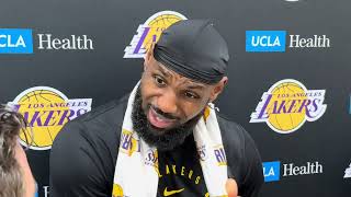 LeBron James On Stephen Curry Team Up Lakers Practice Report [upl. by Olimreh]