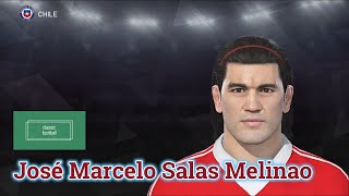 José Marcelo Salas Melinao  PES Clasico Face Bodyamp Stats [upl. by Katlaps]