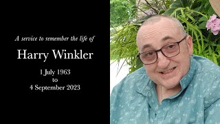 Funeral Service for Harry Winkler [upl. by Reifel]