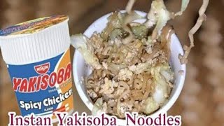 My Nissin Yakisoba Spicy Chicken Flavor Instant Pancit [upl. by Prakash354]