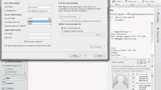 How To Set Up an Email Account in Outlook 2010 [upl. by Jegger525]