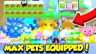 I Got MAX PETS EQUIPPED In Pet Simulator 99 [upl. by Nibor319]