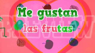 La fruta Song and video to learn names of fruits in Spanish for kids [upl. by Pallas490]