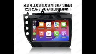 NEW RELEASE 0817 Maserati Granturismo Gen 6 12gb256512gb 9quot Android Head unit by AcarDash [upl. by Namruht]