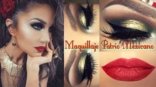 Maquillaje Patrio MEXICANO MEXICAN Look [upl. by Secundas]