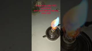 Identifying sodium calcium strontium barium copper and potassium ions  flame test  shorts [upl. by Ellata]