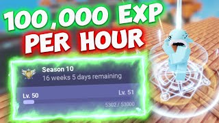 100000 Exp Per Hour Season 10 Method In Roblox Bedwars [upl. by Ilehs346]