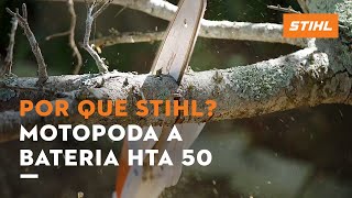 NOVA MOTOPODA A BATERIA HTA 50  Por que escolher STIHL [upl. by Orteip]