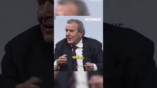 Gerhard Schröder „Seit wann wird man wegen Friedensinitiativen gescholten in diesem Landquot 😤 [upl. by Nosredneh]