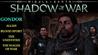 Shadow of War NO DAMAGE 11 Gondor Quests  Infiltrating Spies [upl. by Aranaj]