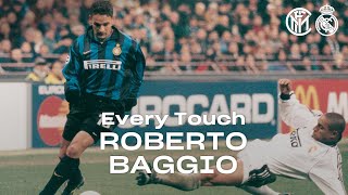 EVERY TOUCH  ROBERTO BAGGIO in INTER 31 REAL MADRID  199899 UEFA CHAMPIONS LEAGUE 😱⚫🔵🏆 [upl. by Hilar519]