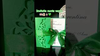 Invitatii nunta culoarea verde green invitatiinunta craft wedding nunta [upl. by Ten]