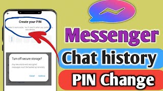 How To Reset Messenger Pin Code To Sync Chat History  Messenger Chat History Pin Change [upl. by Gemini525]