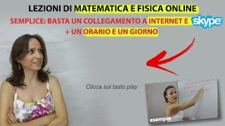 Lezioni di matematica online Ripetizioni di matematica on line VideoLezioni di matematica [upl. by Scholz]