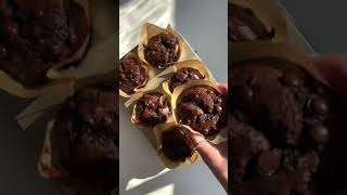 Double Chocolate Muffins with chocolate chips [upl. by Nytsirk]