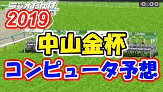 2019年 中山金杯 コンピュータ予想 【競馬シミュレーション】 [upl. by Elissa]