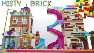 Lego Friends Friendship House Slides Extension by Misty Brick [upl. by Yddur]