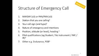 BGA FRTOL course Part 5 Emergencies V2 0 [upl. by Ai]