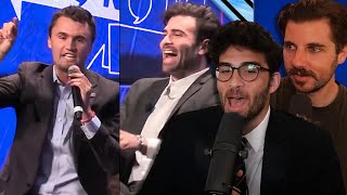 Conservatives are CRYING Over Hasan Debating Charlie Kirk  Hasanabi reacts to Millionaire Mentor [upl. by Ardnyk]