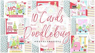 10 Cards Doodlebug  Candy Cane Lane  DoodlebugDec [upl. by Annal]