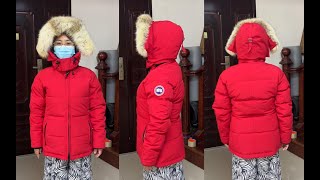 Canada Goose Chelsea Parka Down Jacket Try On Review [upl. by Tiff]