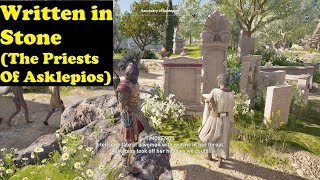 Assassins Creed Odyssey  Written in Stone The Priests Of Asklepios [upl. by Nairahcaz]