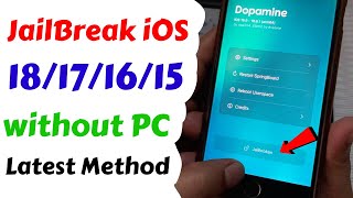 How to Jailbreak iOS 18171615 without Computer  Jailbreak iPhone without PC  Jailbreak Any iOS [upl. by Ikaz400]