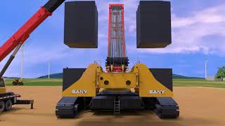 SANY New 800 Ton Crawler Crane SCC8000A Sany  crawler crane [upl. by Moersch74]