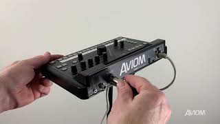 Connecting the Aviom BOOM1 Tactile Transducer Processor to Personal Mixers [upl. by Turro]