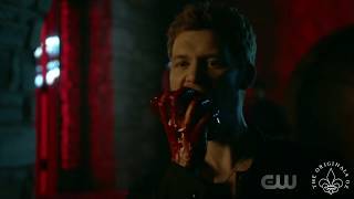 The Originals 5x01 Klaus kills and eats a security guards heart [upl. by Shepperd24]