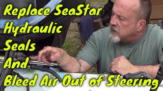 Sea Star Hydraulic Steering Bleeding and Refilling [upl. by Refotsirc723]