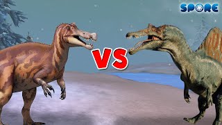 Spinosaurus vs Irritator  Dino Deathmatch S1E4  SPORE [upl. by Sitsuj]