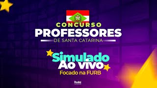 Simulado AO VIVO FURB  PROFESSORES DO ESTADO [upl. by Ihcelek]