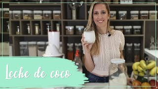 Leche de coco casera con coco rallado [upl. by Vashti]