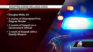 Asheville North Carolina man arrested after shooting at deputies during wellness check officia [upl. by Richarda]