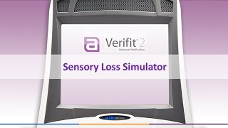 Verifit2 Screen Tour  Sensory Loss Simulator [upl. by Ebbie]