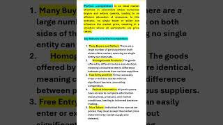 Perfect competition Key features of Perfect Competition  Main Forms of Market Microeconomics [upl. by Hinman]