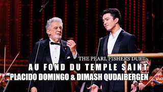 Dimash Qudaibergen amp Placido Domingo  The Pearl Fishers’ Duet Au fond du Temple Saint 2023 [upl. by Juna]