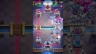 SKELETONS CRASH 😱😱  shorts ytshorts clashroyale crash [upl. by Trinl736]