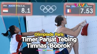 Timer Panjat Tebing Olimpiade Paris Rusak Saat Atlet Indonesia Berlaga Auto Kalah Jauh [upl. by Saihtam648]