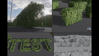 Boxwood Hedge Construction Set Test Blender291 [upl. by Notrub]