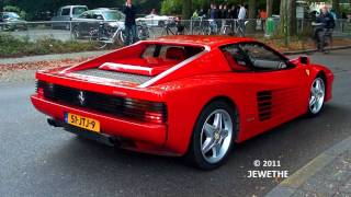 Ferrari Testarossa Extremely LOUD Revs and Acceleration  Droomrit voor het leven 2011 Full HD [upl. by Kamin577]