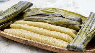 BUDBUD  SUMAN MALAGKIT  PAANO MAGLUTO NG SUMAN MALAGKIT [upl. by Adneram]